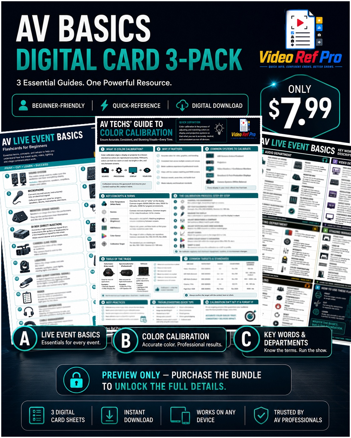 AV Basics Digital Card 3-Pack